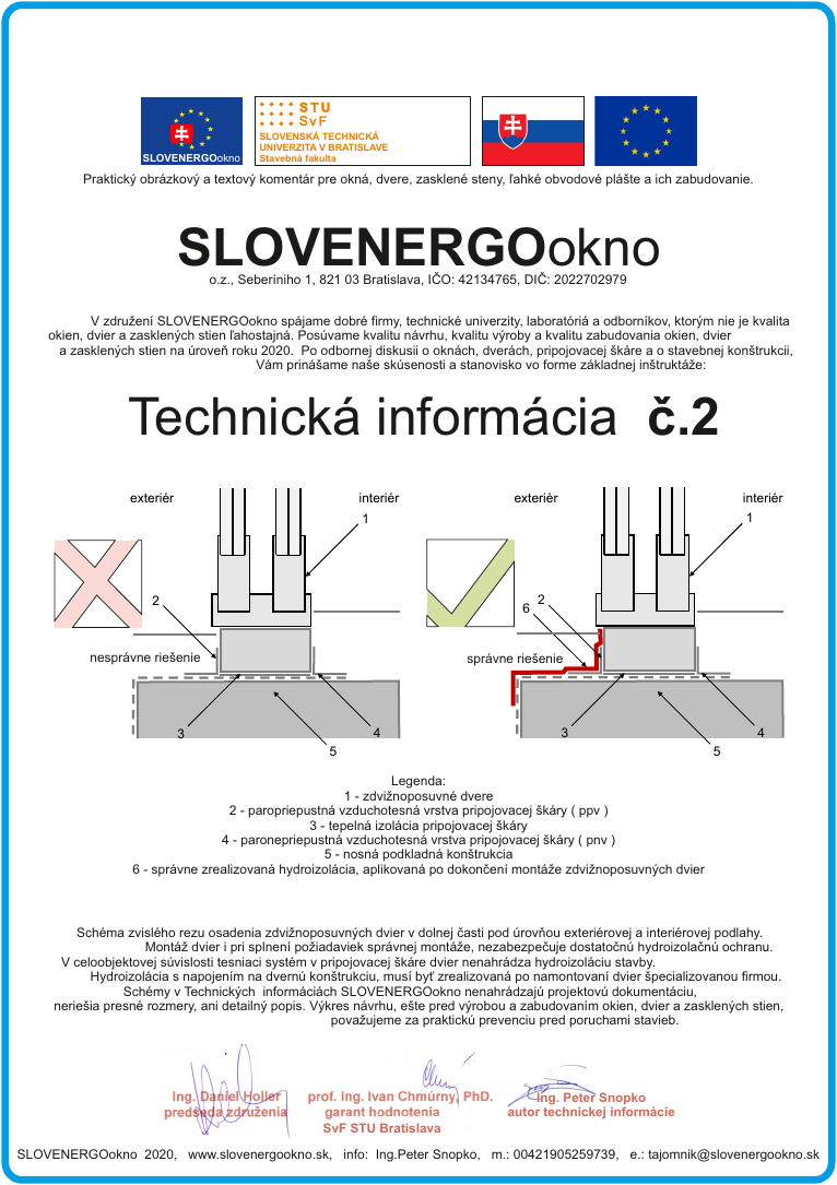 Technická informácia č. 2 — náhľad prvej strany